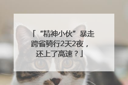 “精神小伙”暴走跨省骑行2天2夜，还上了高速？