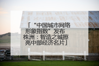 “中国城市网络形象指数”发布 株洲：智造之城擦亮中部经济名片