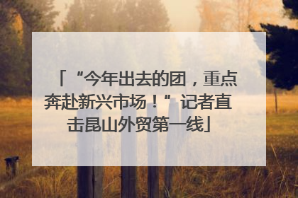 “今年出去的团，重点奔赴新兴市场！”记者直击昆山外贸第一线