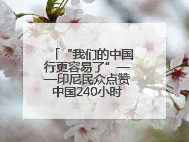 “我们的中国行更容易了”——印尼民众点赞中国240小时过境免签政策