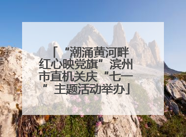 “潮涌黄河畔 红心映党旗”滨州市直机关庆“七一”主题活动举办