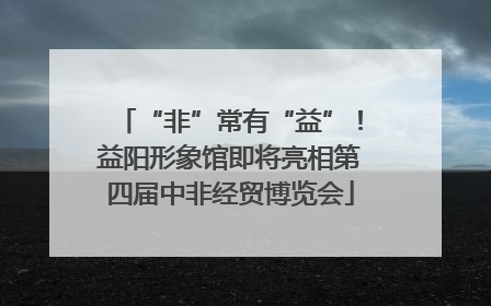 “非”常有“益”！益阳形象馆即将亮相第四届中非经贸博览会