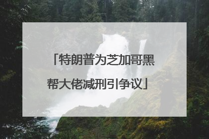 特朗普为芝加哥黑帮大佬减刑引争议