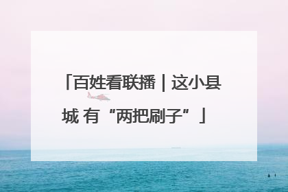 百姓看联播｜这小县城 有“两把刷子”
