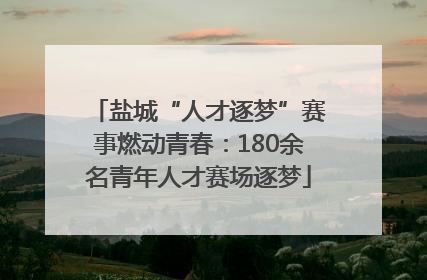 盐城“人才逐梦”赛事燃动青春：180余名青年人才赛场逐梦