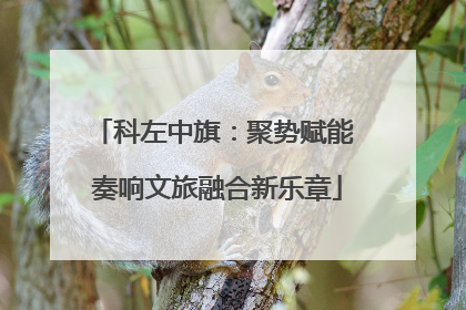 科左中旗：聚势赋能 奏响文旅融合新乐章
