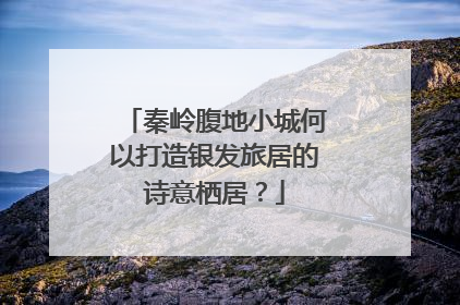 秦岭腹地小城何以打造银发旅居的诗意栖居？