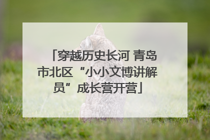 穿越历史长河 青岛市北区“小小文博讲解员”成长营开营