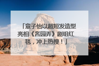 章子怡以超短发造型亮相《酱园弄》剧组红毯，冲上热搜！