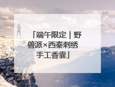 端午限定｜野兽派×西秦刺绣手工香囊