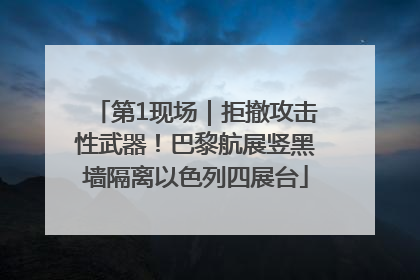 第1现场｜拒撤攻击性武器！巴黎航展竖黑墙隔离以色列四展台