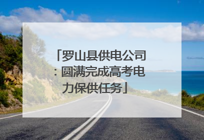 罗山县供电公司：圆满完成高考电力保供任务