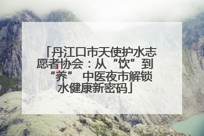 丹江口市天使护水志愿者协会：从“饮”到“养” 中医夜市解锁水健康新密码