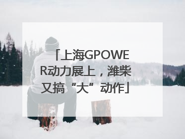 上海GPOWER动力展上，潍柴又搞“大”动作