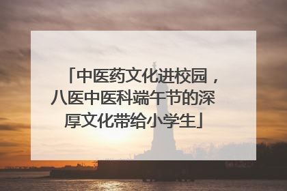 中医药文化进校园，八医中医科端午节的深厚文化带给小学生