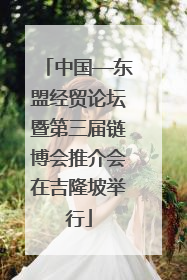 中国—东盟经贸论坛暨第三届链博会推介会在吉隆坡举行