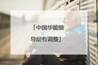 中国华能领导层有调整