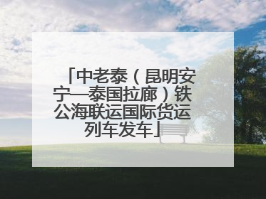 中老泰（昆明安宁—泰国拉廊）铁公海联运国际货运列车发车