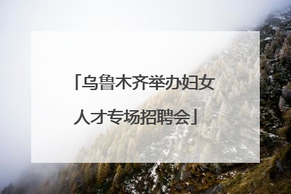 乌鲁木齐举办妇女人才专场招聘会