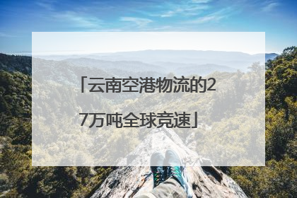 云南空港物流的27万吨全球竞速