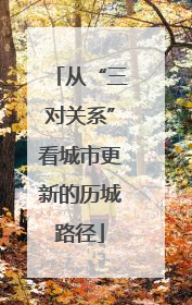 从“三对关系”看城市更新的历城路径