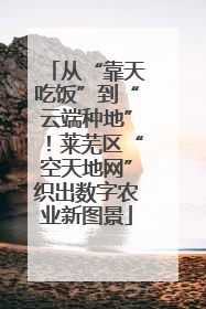 从“靠天吃饭”到“云端种地”！莱芜区“空天地网”织出数字农业新图景