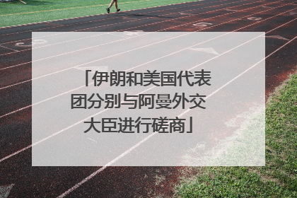伊朗和美国代表团分别与阿曼外交大臣进行磋商