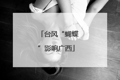台风“蝴蝶”影响广西