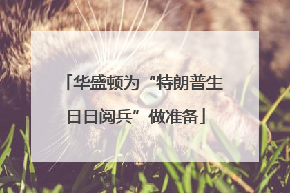 华盛顿为“特朗普生日日阅兵”做准备