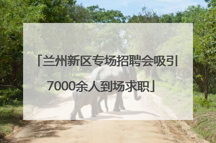 兰州新区专场招聘会吸引7000余人到场求职