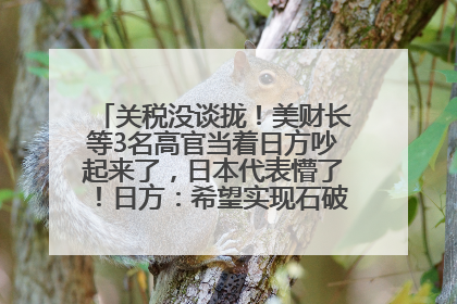 关税没谈拢！美财长等3名高官当着日方吵起来了，日本代表懵了！日方：希望实现石破茂与特朗普的会晤