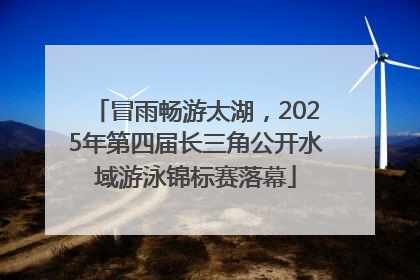 冒雨畅游太湖，2025年第四届长三角公开水域游泳锦标赛落幕