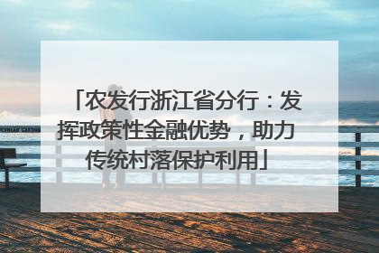农发行浙江省分行：发挥政策性金融优势，助力传统村落保护利用