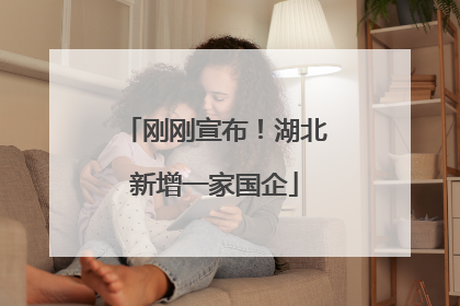 刚刚宣布！湖北新增一家国企