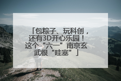 包粽子、玩科创，还有3D开心乐园！这个“六一”南京玄武很“哇塞”