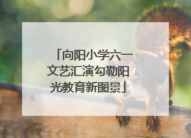 向阳小学六一文艺汇演勾勒阳光教育新图景