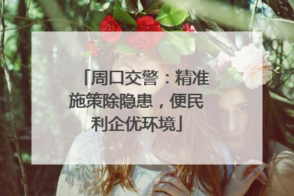 周口交警：精准施策除隐患，便民利企优环境