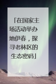 在国家主场活动举办地伊春，探寻老林区的生态密码