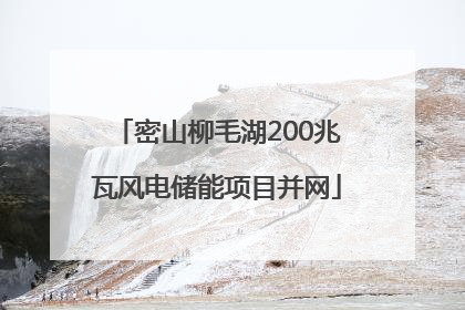 密山柳毛湖200兆瓦风电储能项目并网