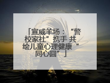 宣威羊场：“警校家社”携手 共绘儿童心理健康“同心圆”