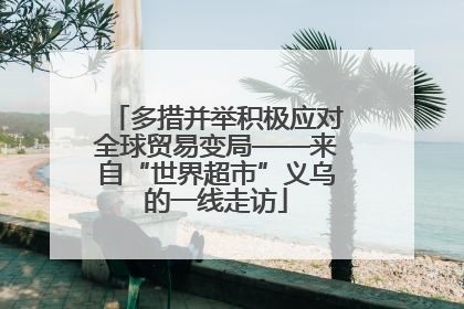 多措并举积极应对全球贸易变局——来自“世界超市”义乌的一线走访