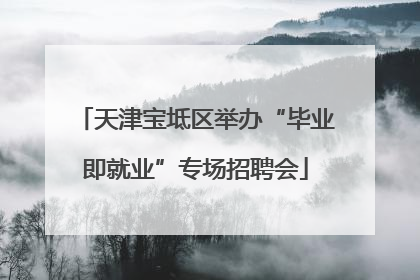 天津宝坻区举办“毕业即就业”专场招聘会