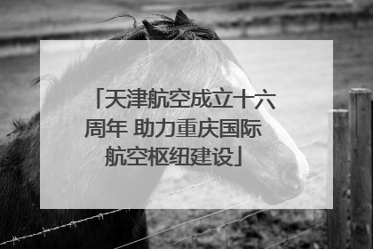 天津航空成立十六周年 助力重庆国际航空枢纽建设