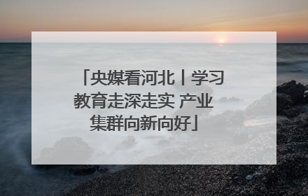 央媒看河北丨学习教育走深走实 产业集群向新向好