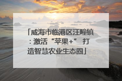 威海市临港区汪疃镇：激活“苹果+” 打造智慧农业生态圈