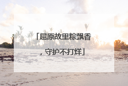 屈原故里粽飘香，守护不打烊