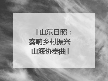 山东日照：奏响乡村振兴山海协奏曲