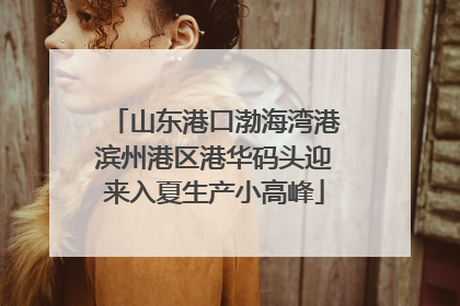 山东港口渤海湾港滨州港区港华码头迎来入夏生产小高峰