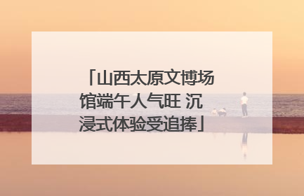 山西太原文博场馆端午人气旺 沉浸式体验受追捧