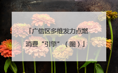 广信区多维发力点燃消费“引擎”（图）